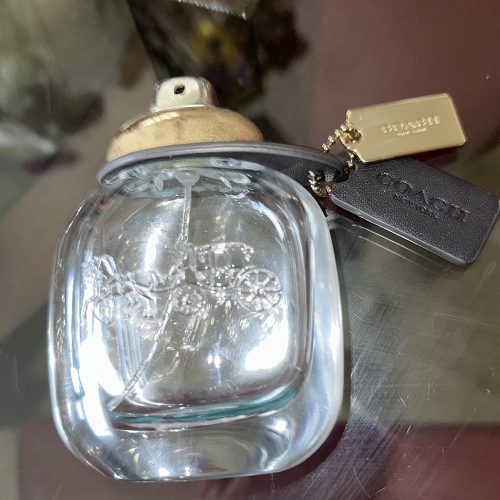 Empty coach perfume bottle